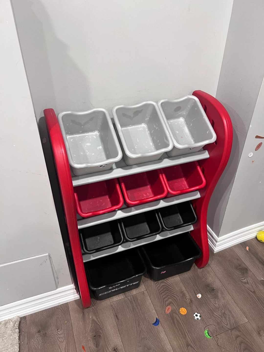 Kids storage rack