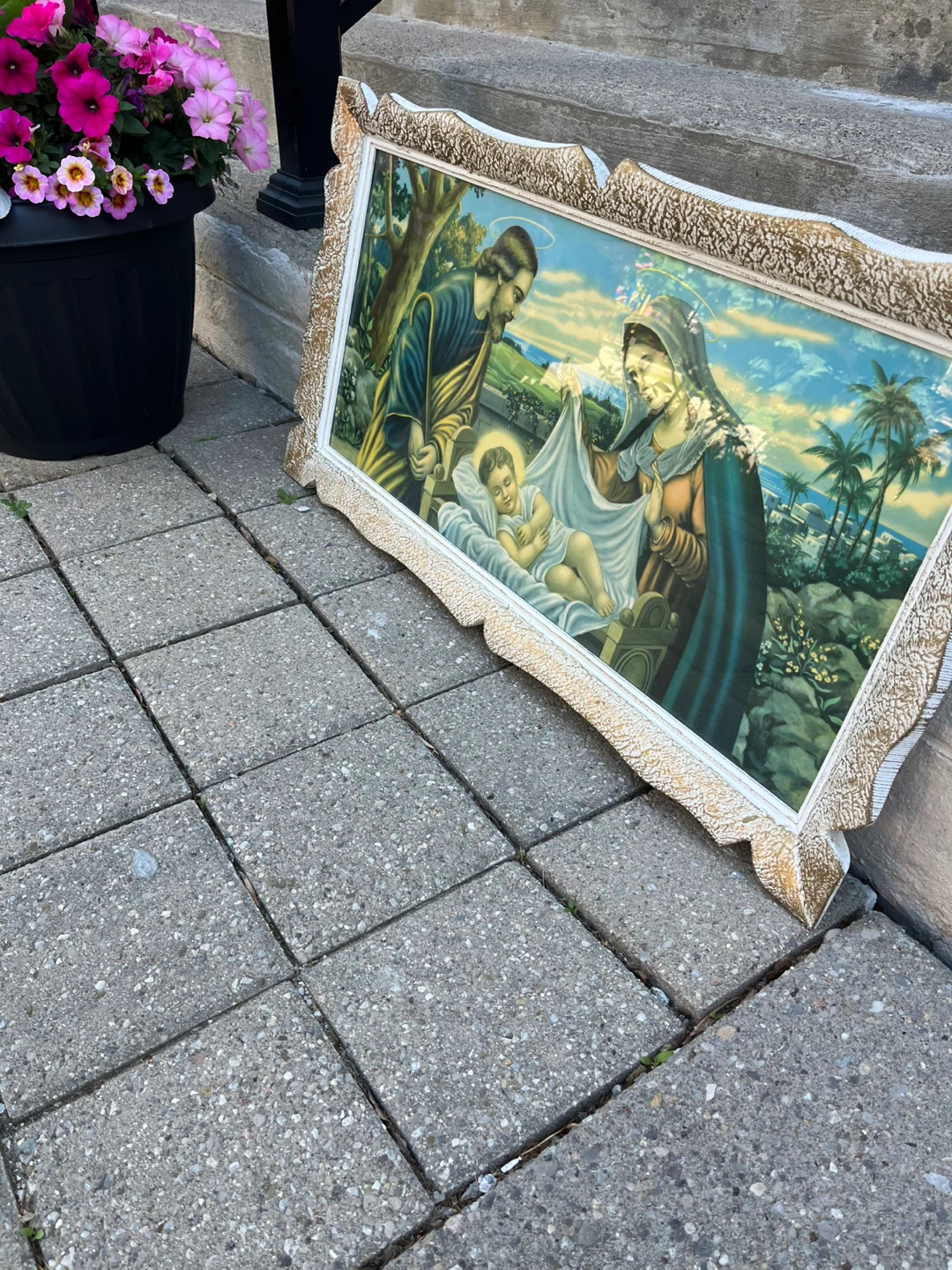 Vintage Nativity Scene Framed Art - photo 2