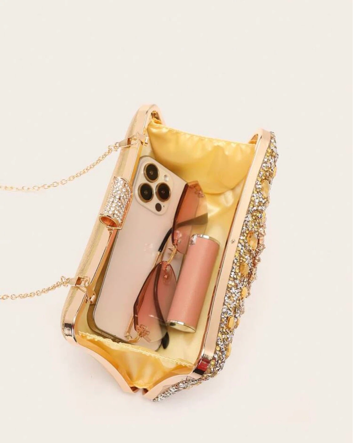 Sparkly Gold Clutch Evening Bag - photo 3