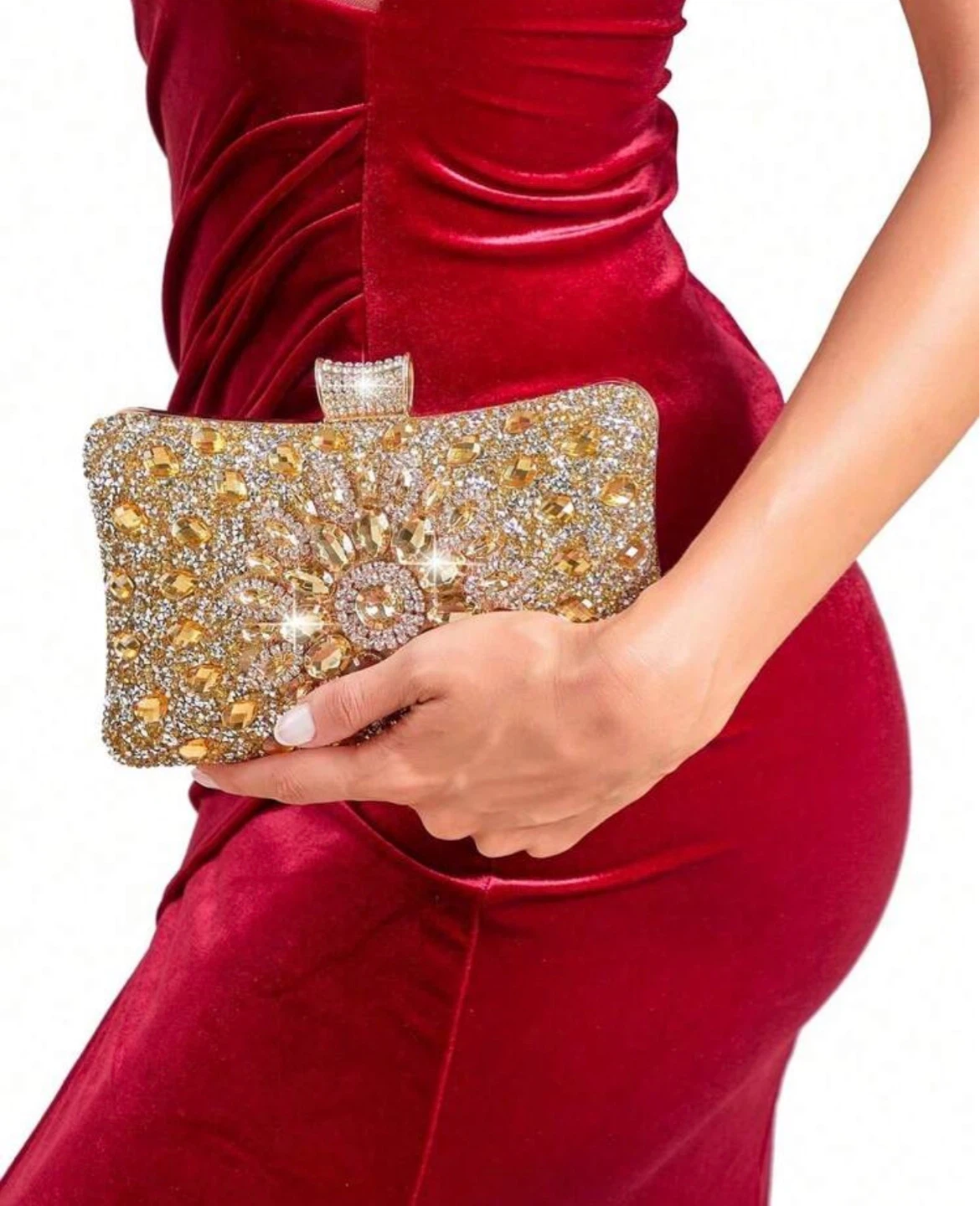 Sparkly Gold Clutch Evening Bag - photo 2