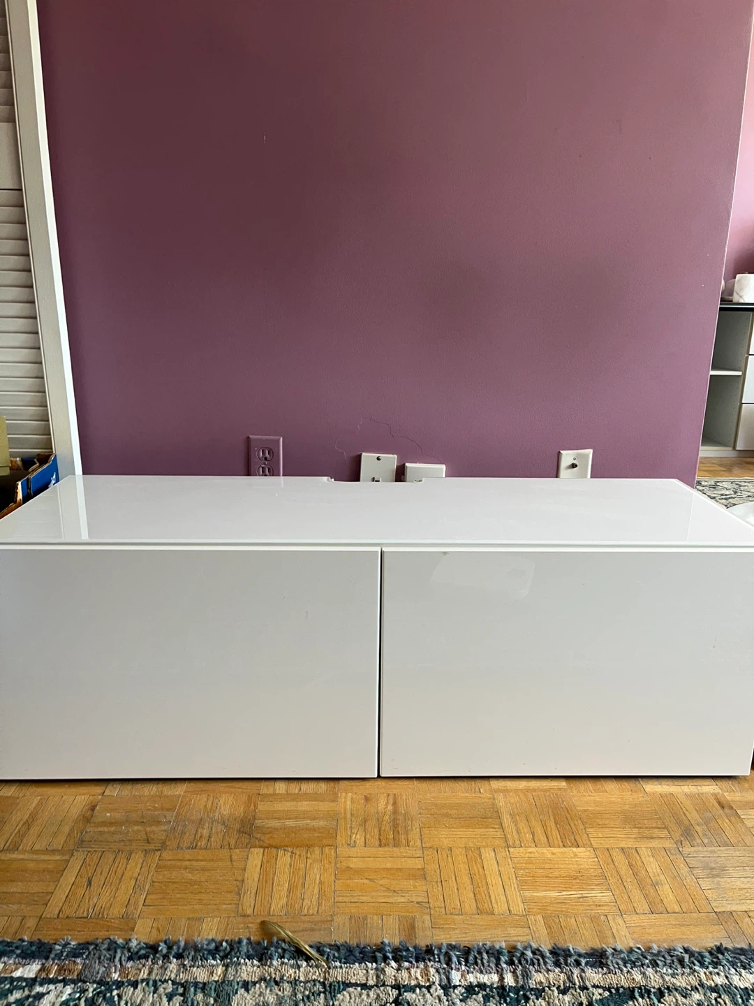 White Media Console / Storage Cabinet