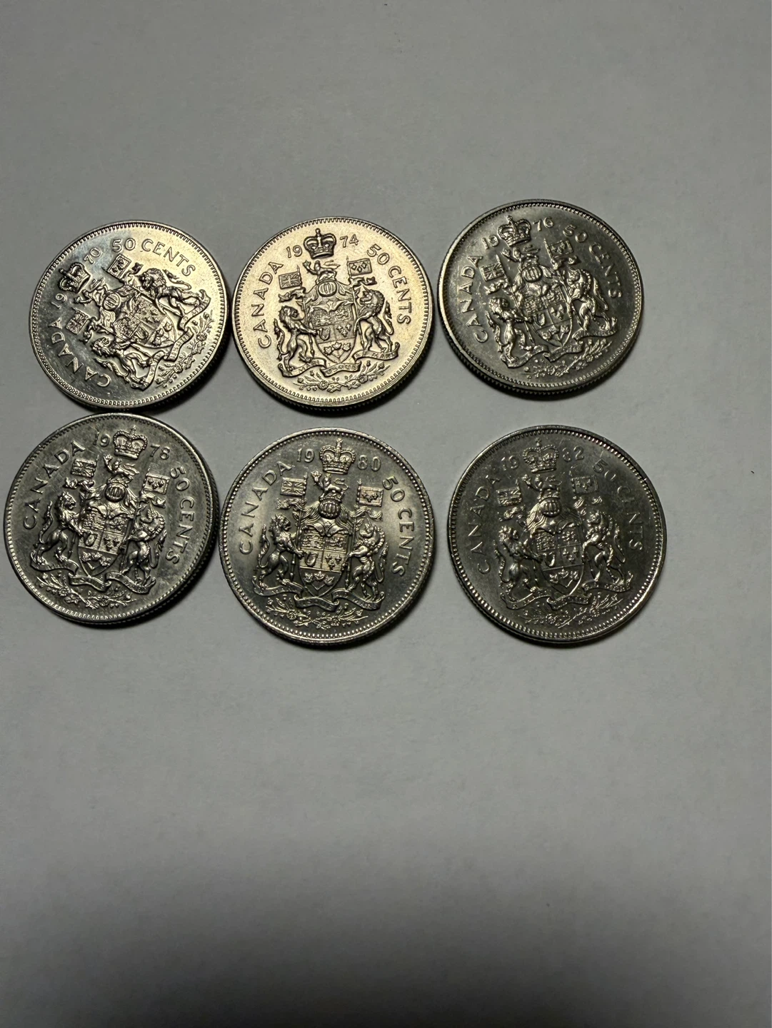 Canada 50 Cent Coins