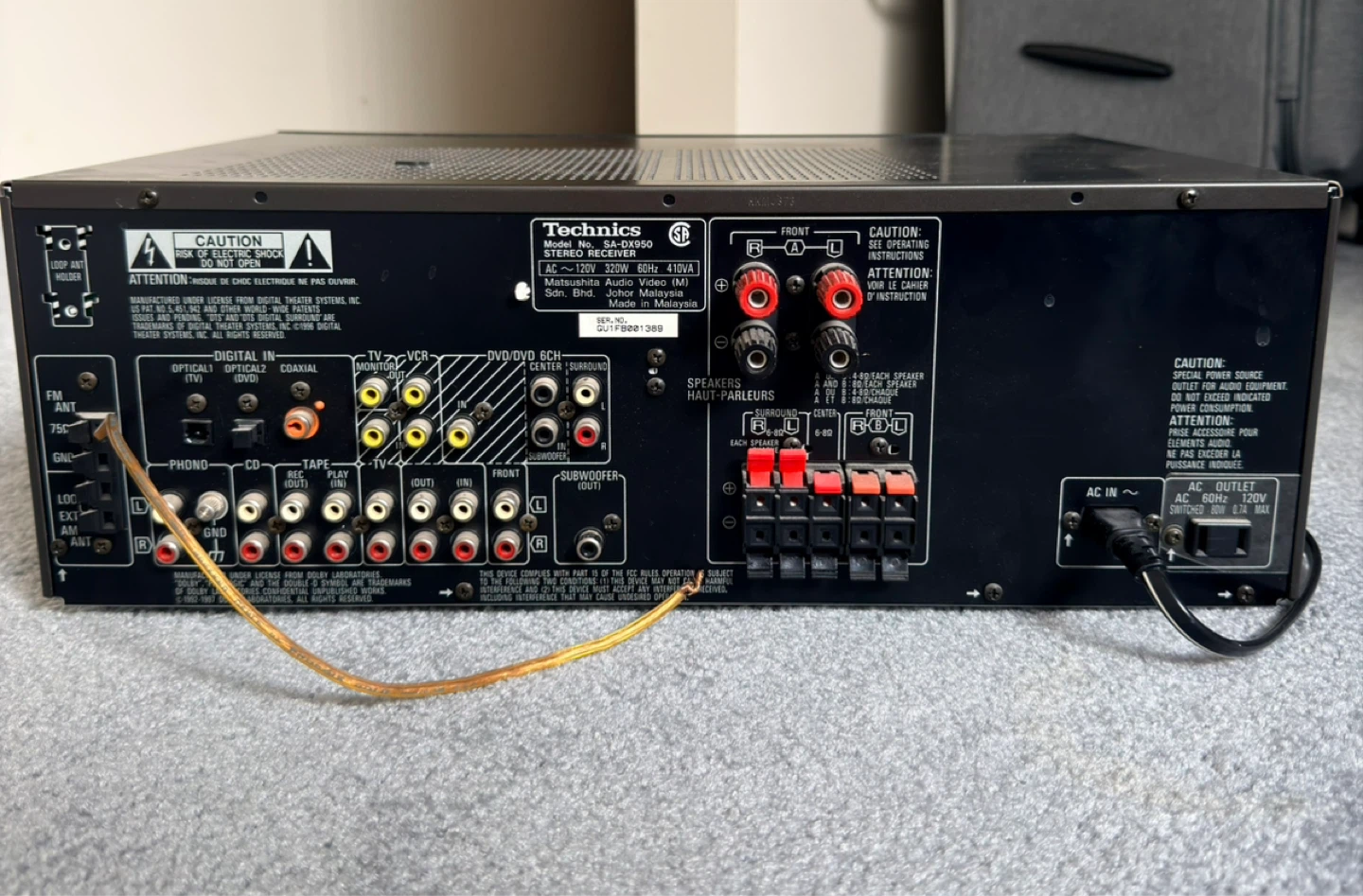 Technics SA-DX950 AV Control Receiver ⚽ - photo 2