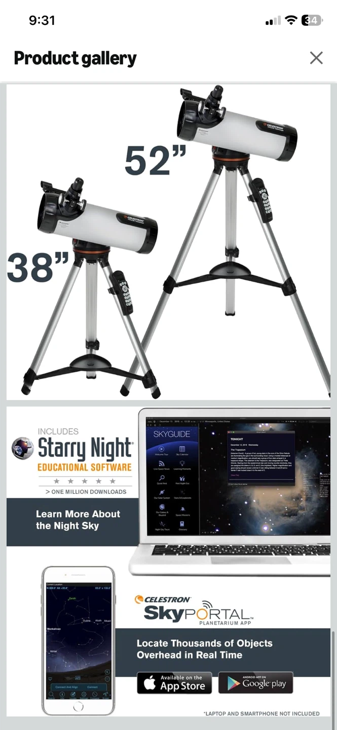 95% New Celestron 114LCM Computerized Newtonian Telescope - photo 3
