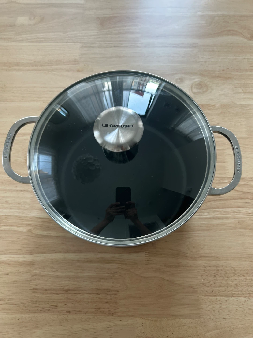 Le Creuset Nonstick PRO Stockpot with Glass Lid, 6.3 qt.