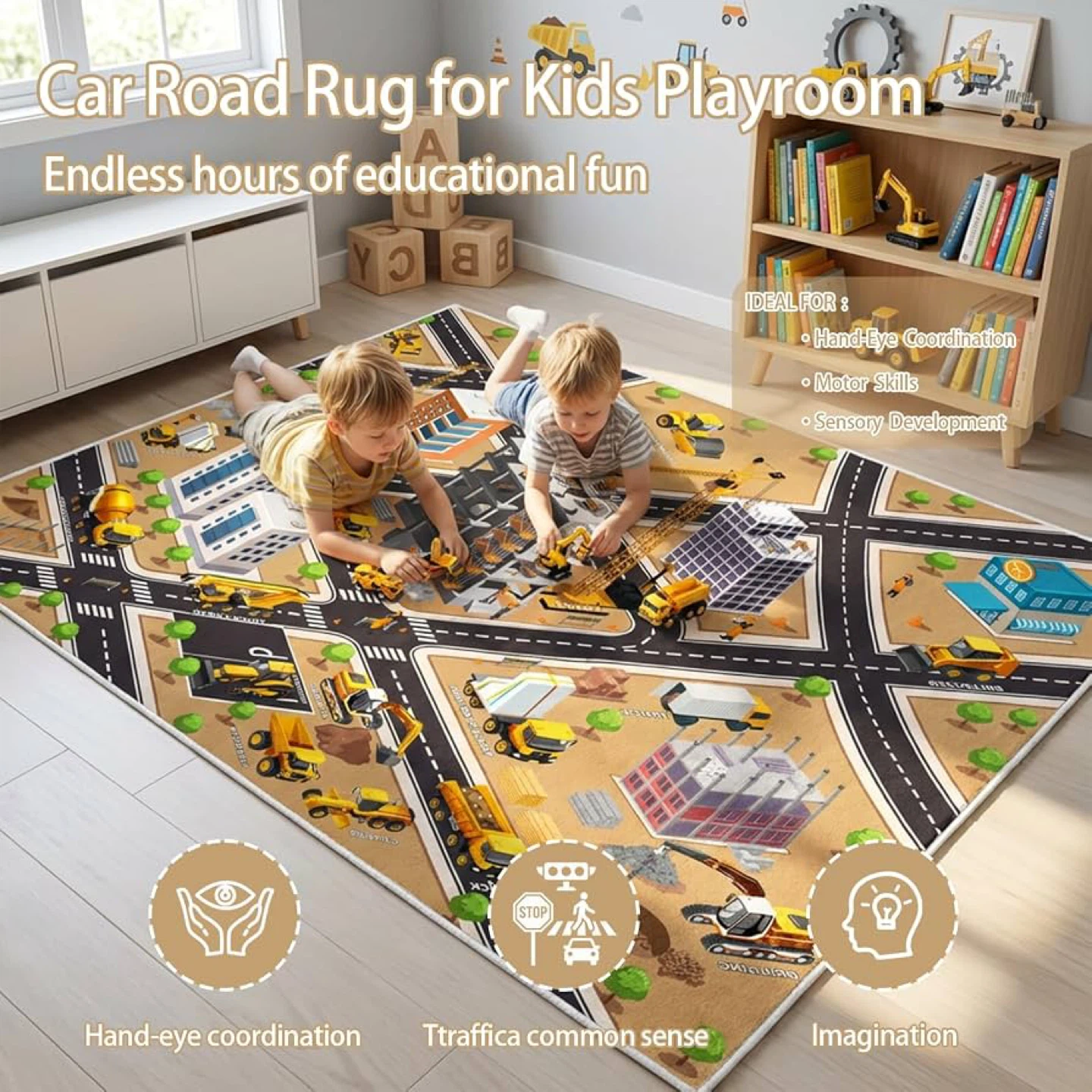 🔥 Brand NEW – Rug Play Mat 5x7 Ft (Faux Wool, Non-Slip) - photo 4