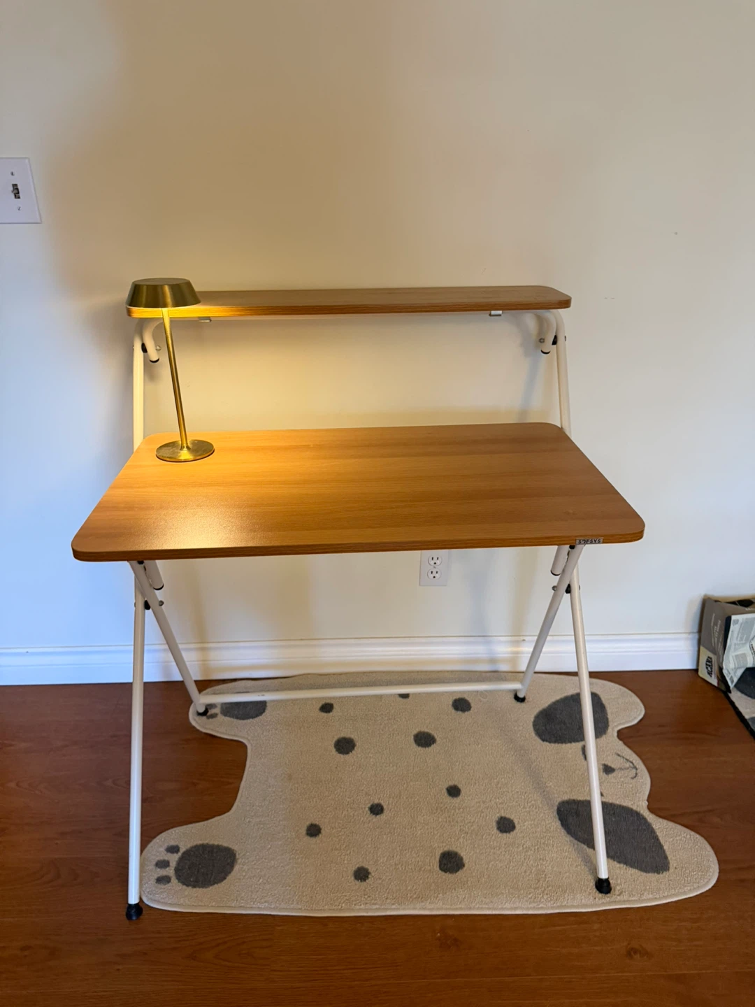 Folding Desk with Shelf - photo 3