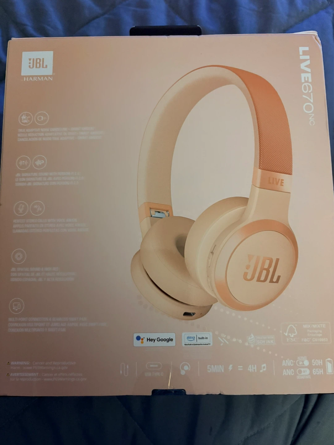 JBL Live 670 NC Wireless Headphones - photo 2