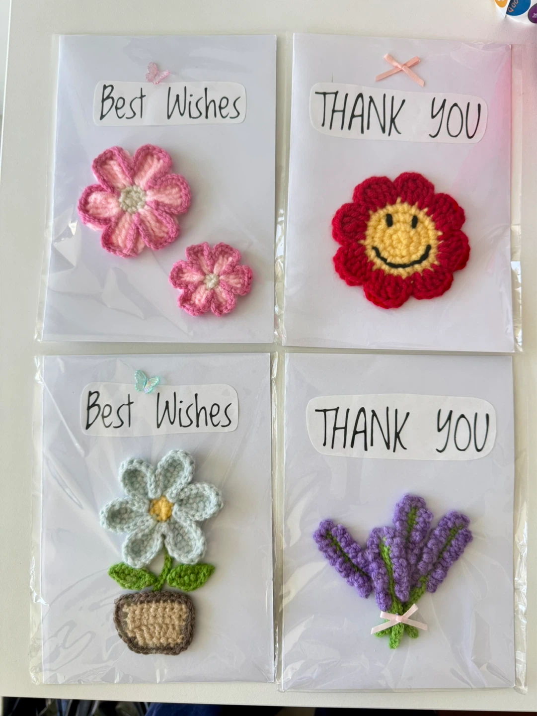 Clearance!! Crochet handmade greeting cards
