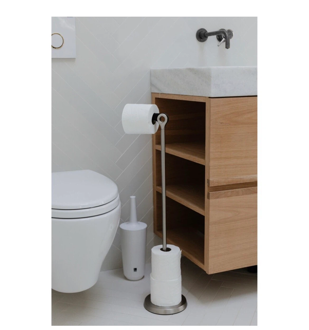 Umbra Tucan Toilet Paper Stand Nickel