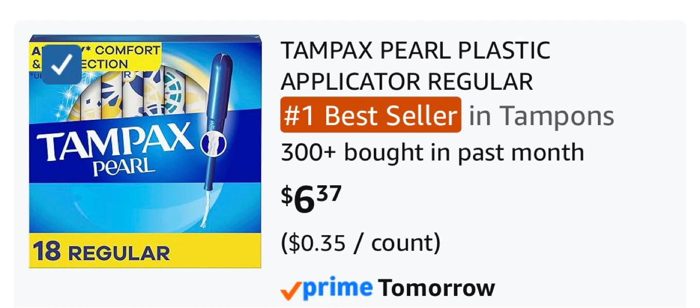 New Sealed Tampax Pearl - Regular - photo 2