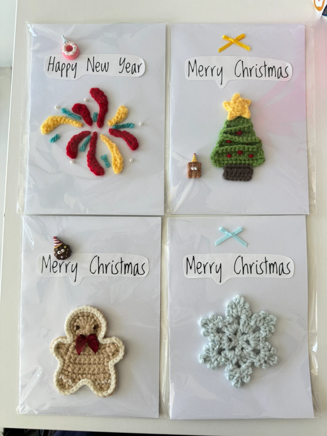 Clearance!! Crochet handmade greeting cards