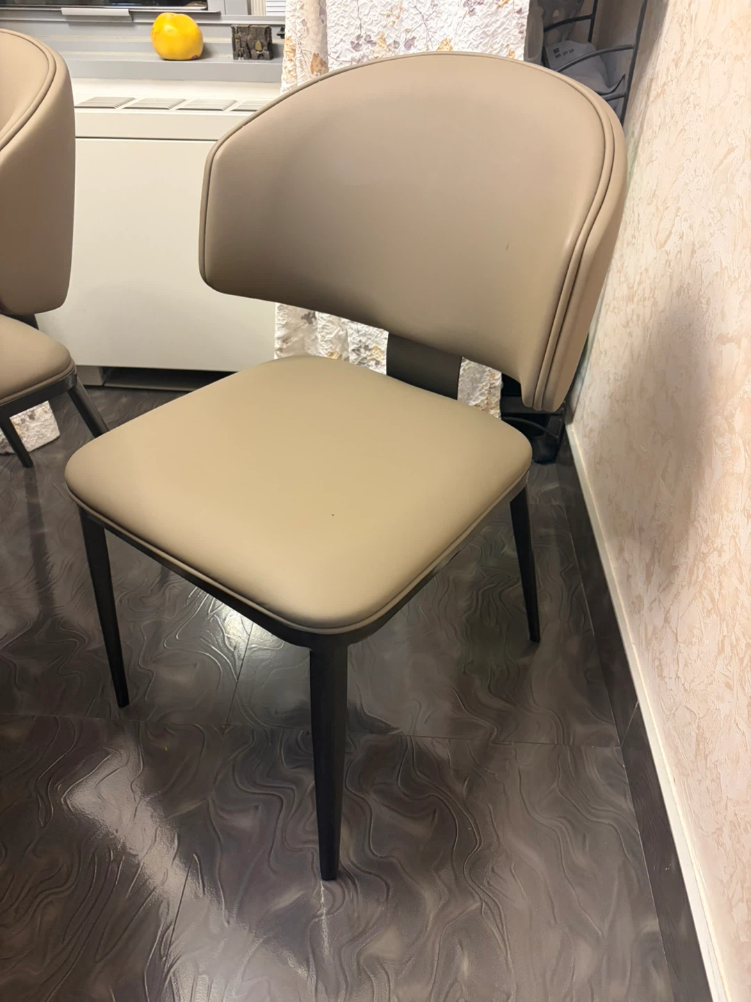 2x PACKAGED NEW modern dining room chairs BOX LAST PIC