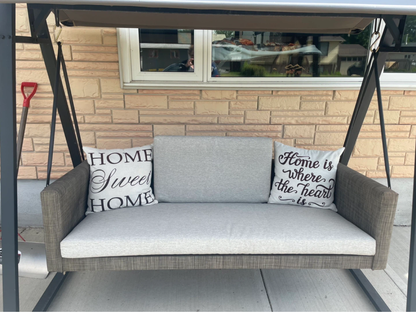 Outdoor Swing Chair with Canopy