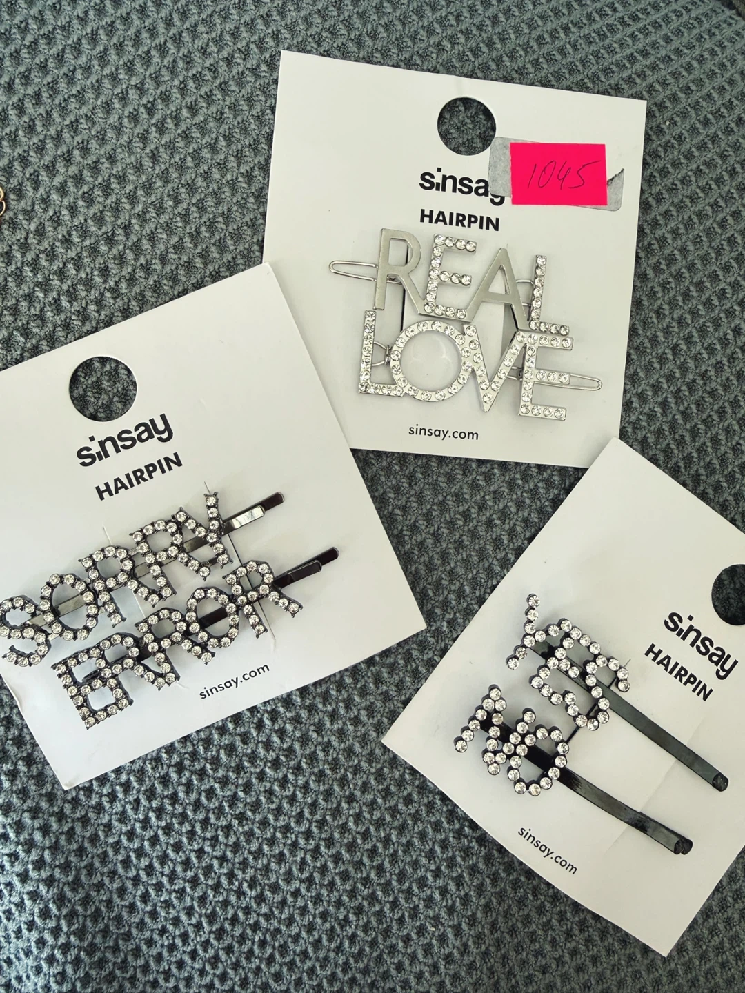 Rhinestone Hairpins – 3 Sets $15