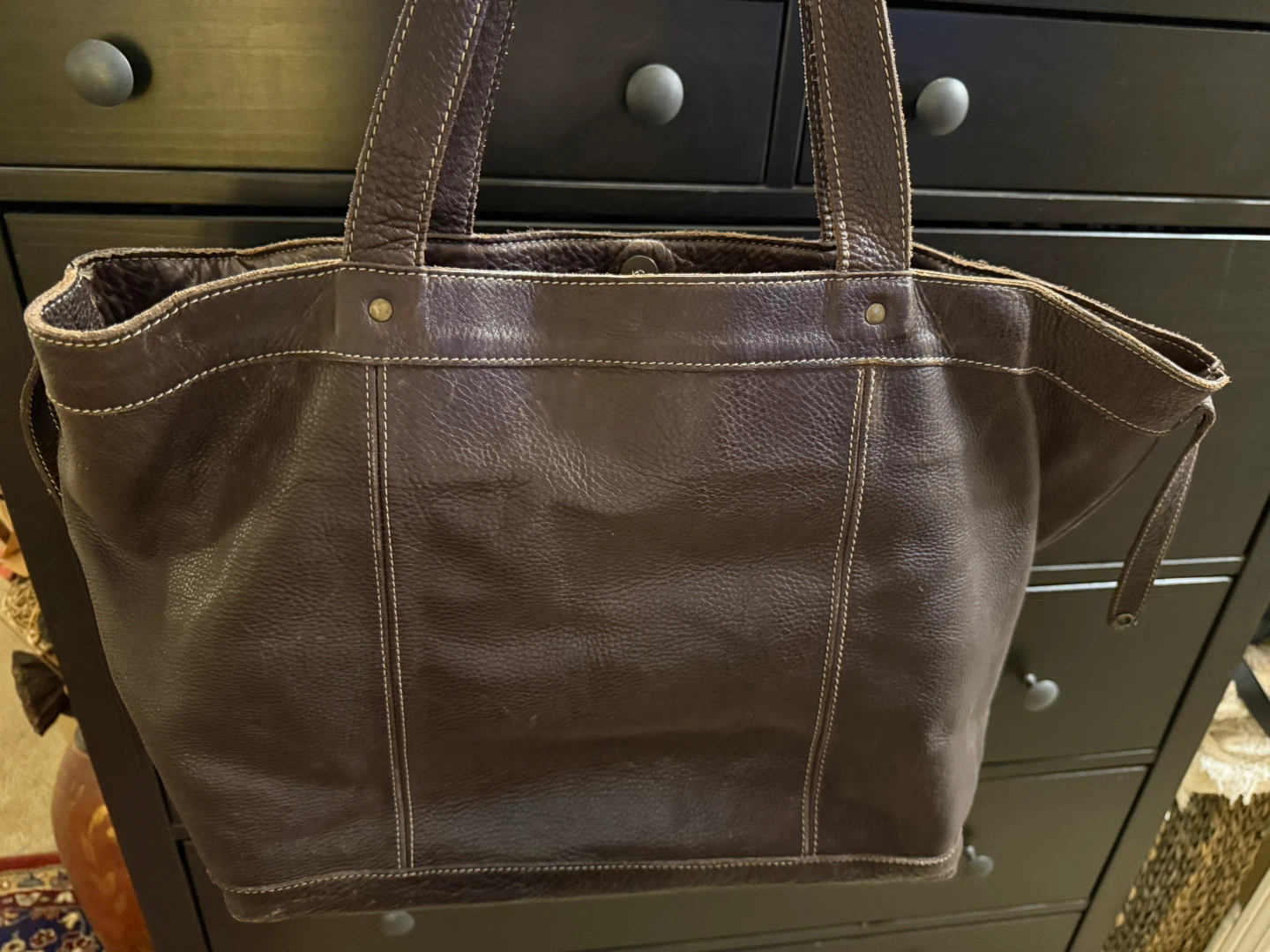 Roots Leather Tote Bag - photo 5