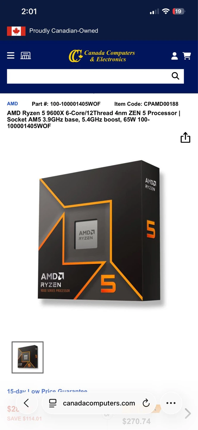 AMD Ryzen 5 9600X Processor with Radeon Graphics - photo 3