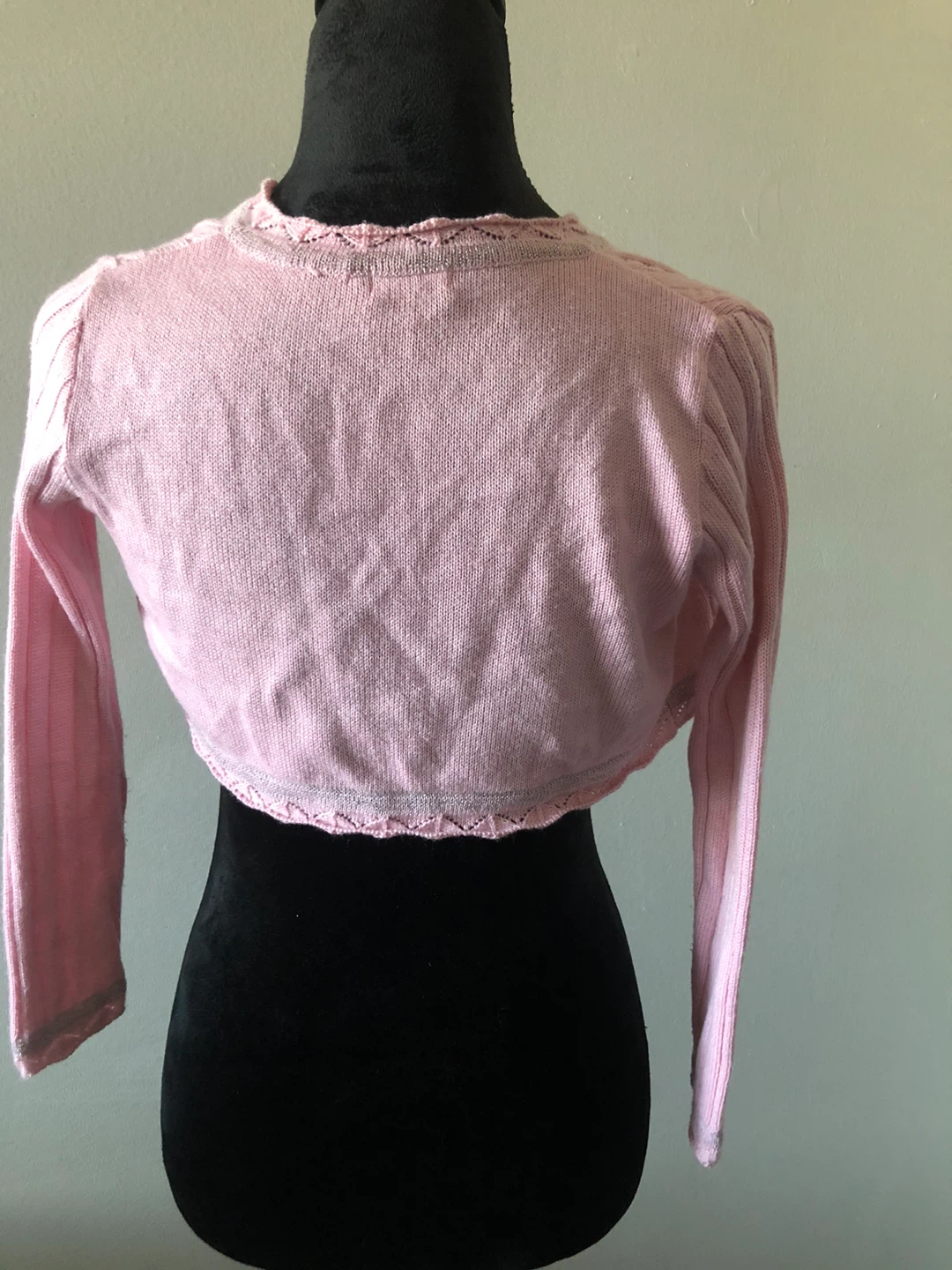 Pink knit bolero shrug - photo 2