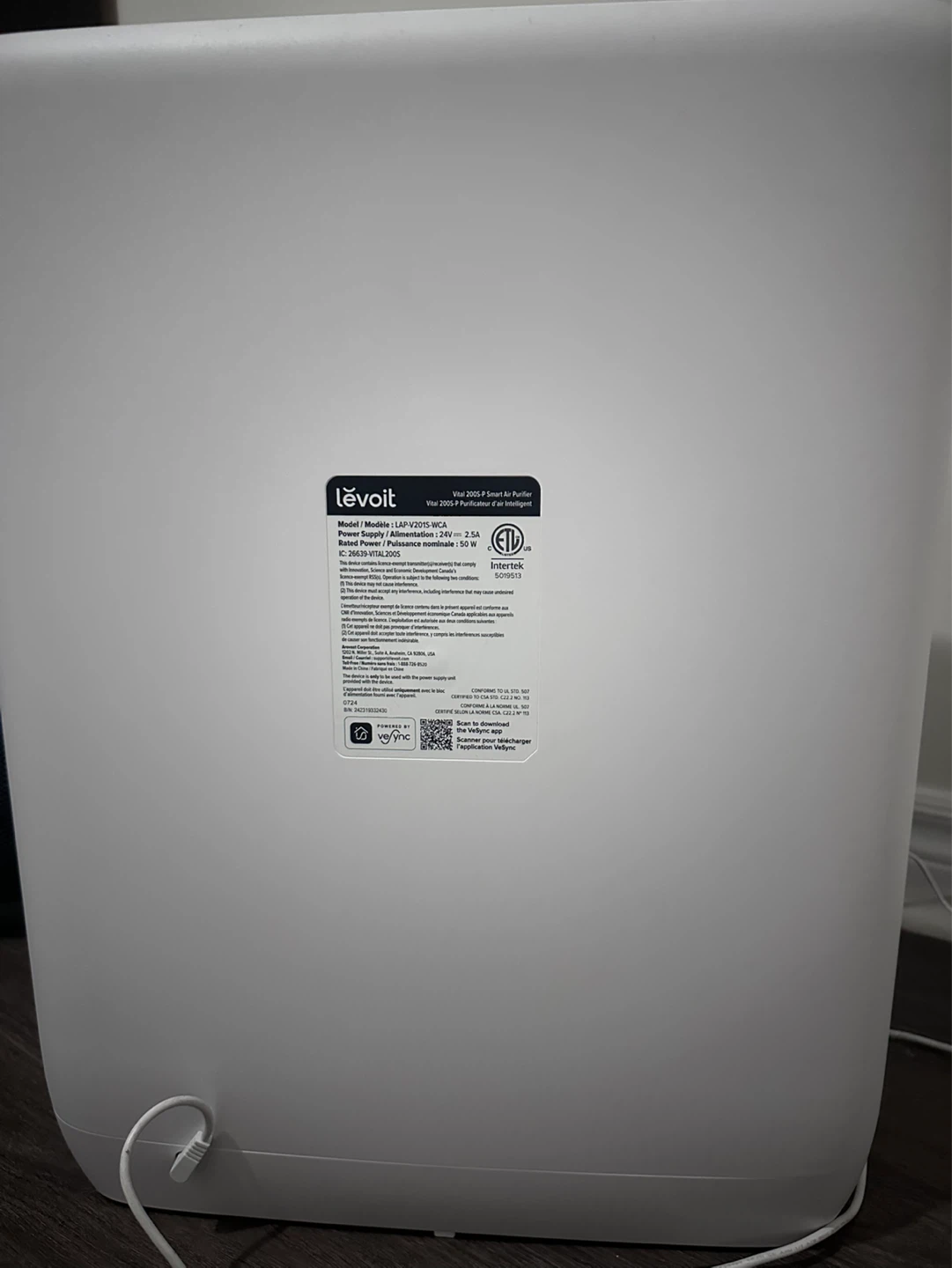 Levoit - Vital 200S-P Smart Air Purifier - photo 3