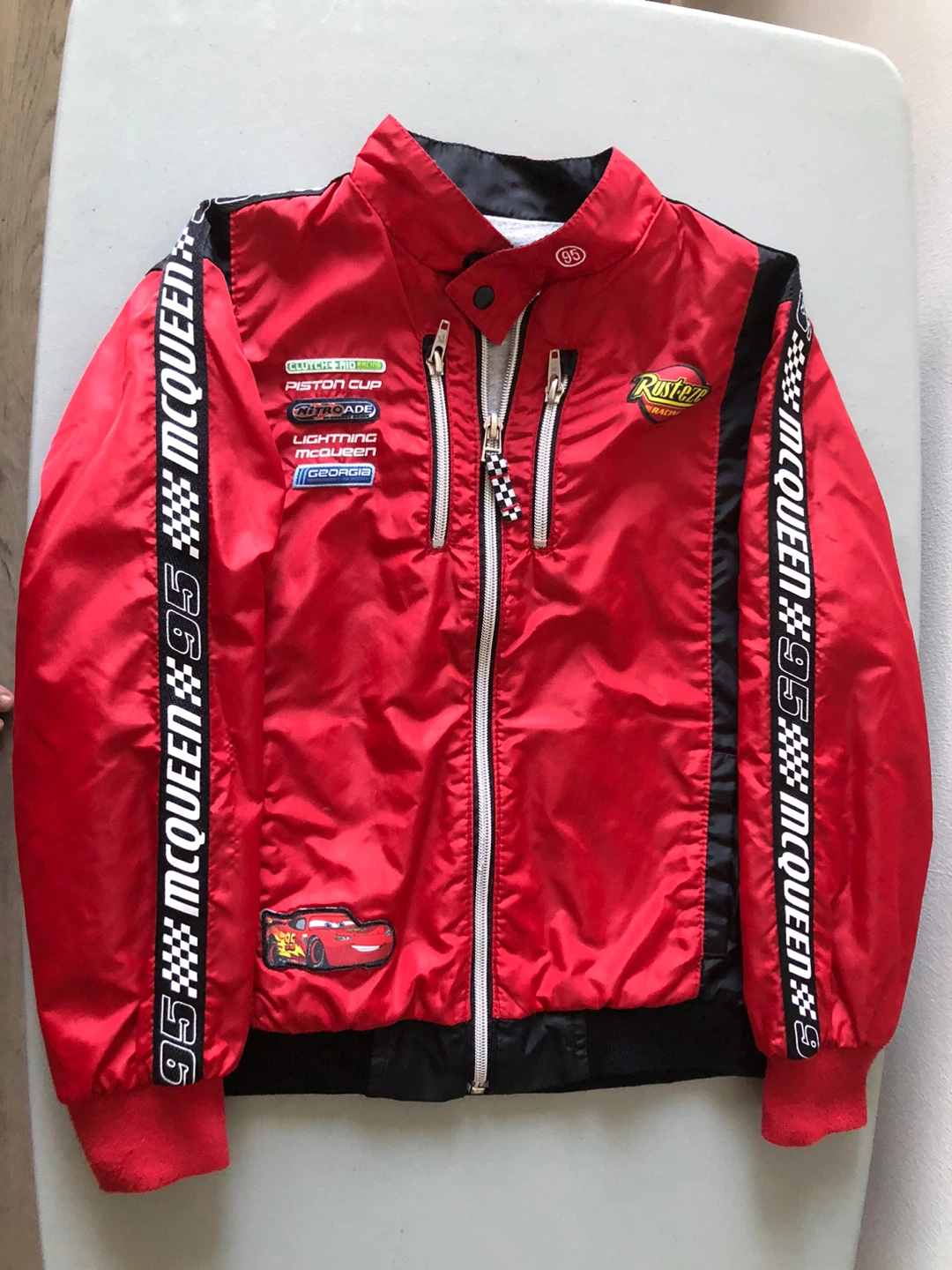Disney Pixar Cars Lightning McQueen Jacket Size 8 - photo 2
