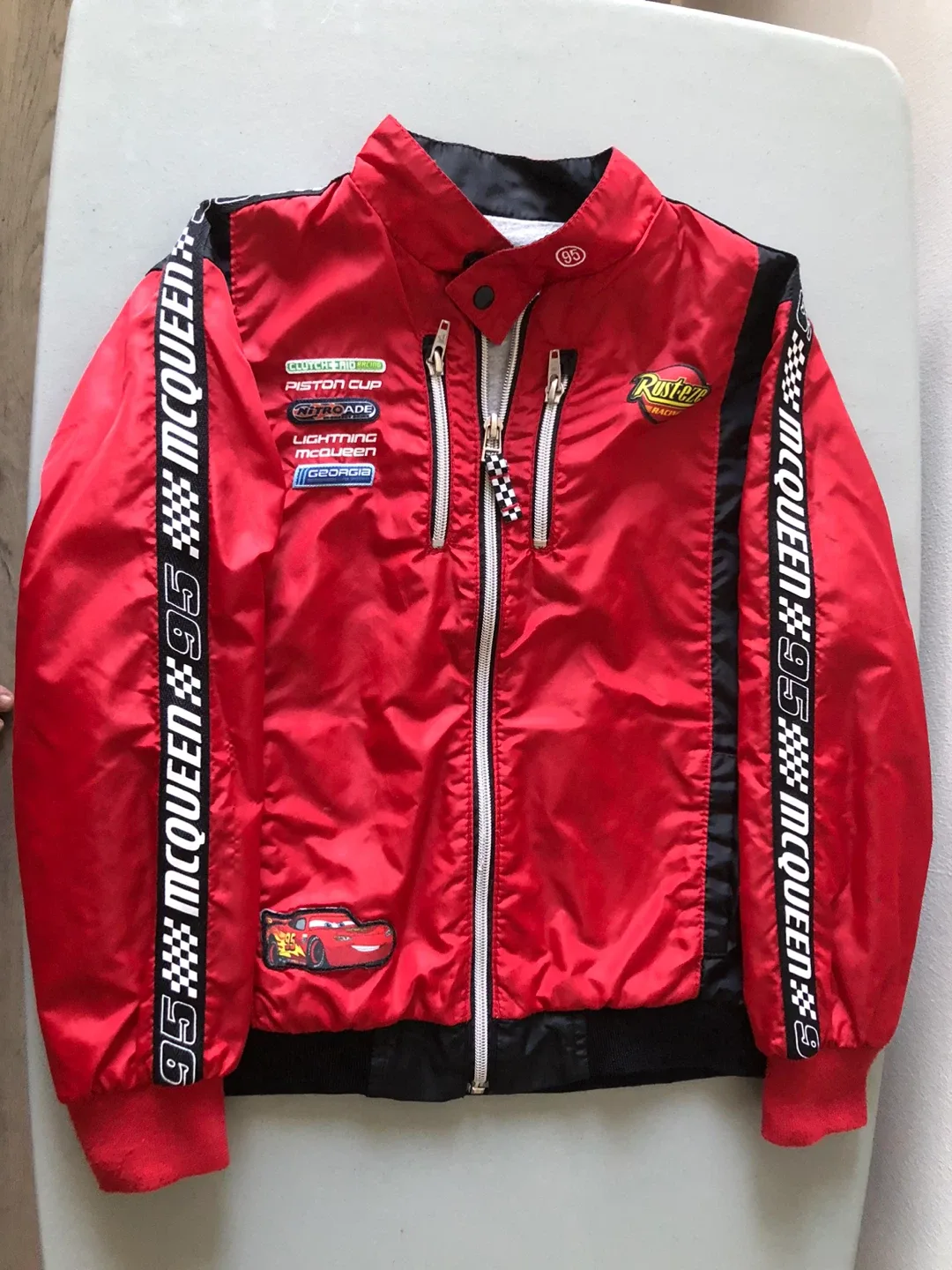 Disney Pixar Cars Lightning McQueen Jacket Size 8 - photo 2