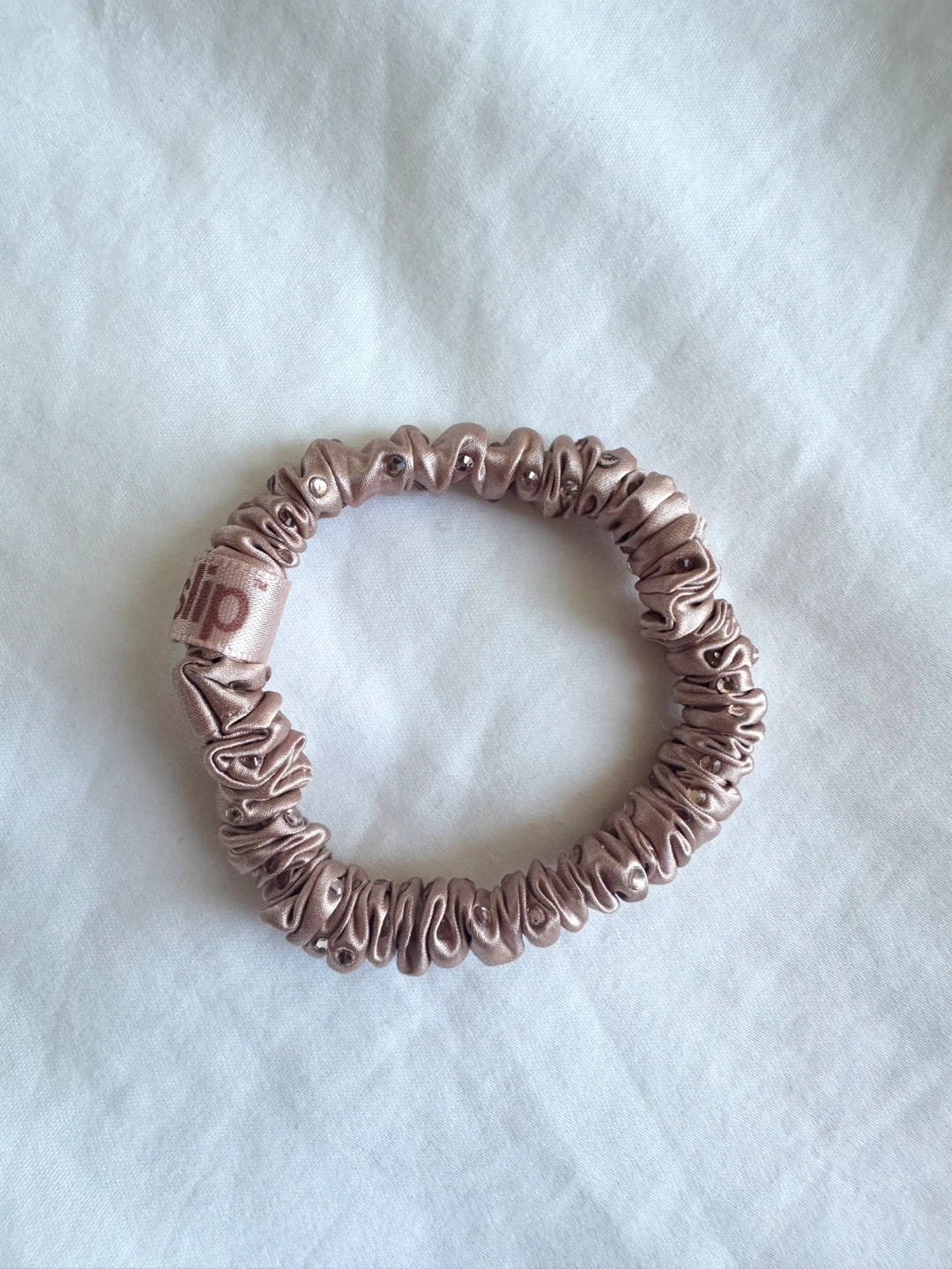 ⚽️ 🆕 Slip 100% Silk Crystal Rose Gold Scrunchie