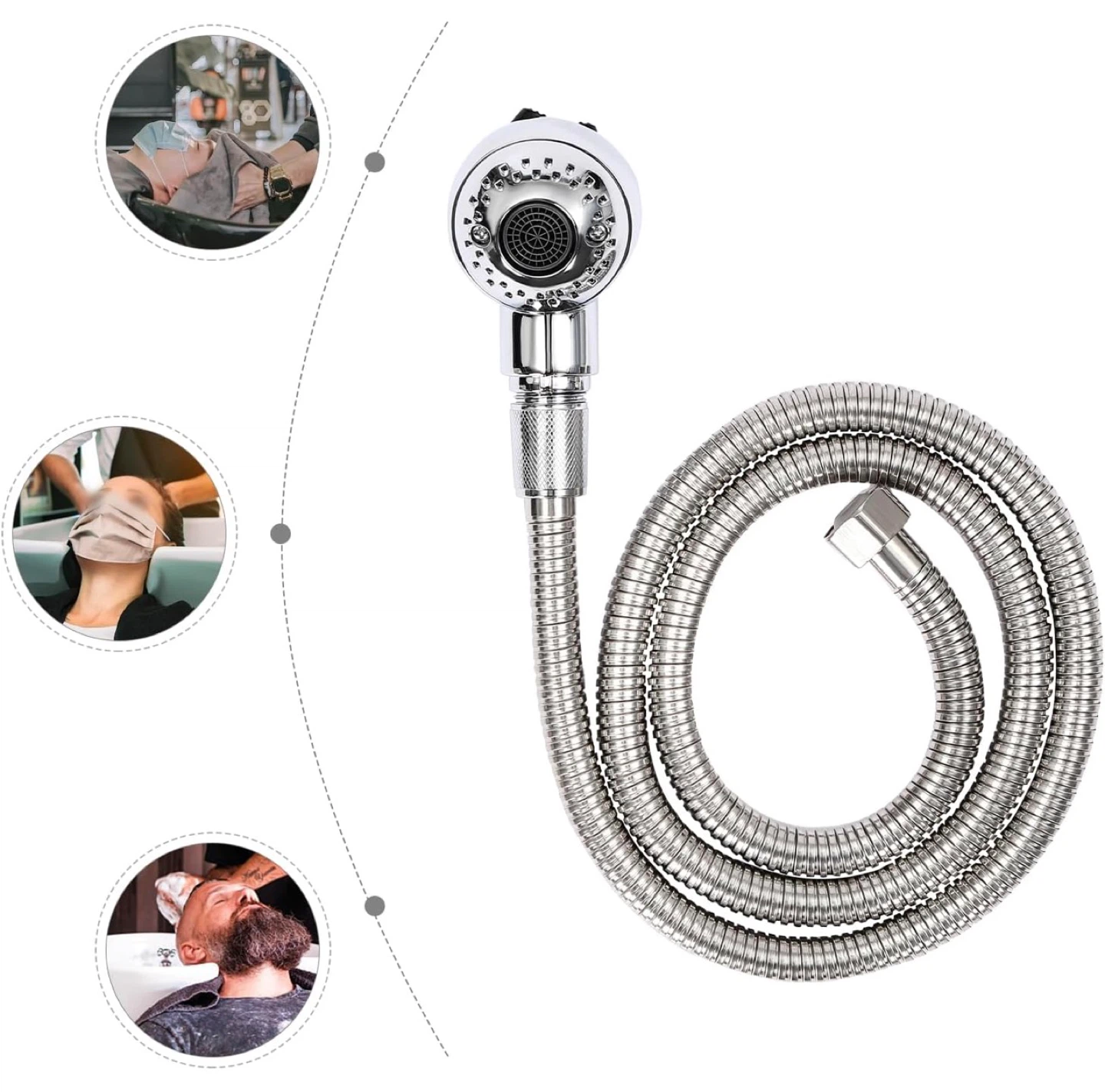 Salon Shampoo Sprayer Handheld Shower Head with Hose - photo 3