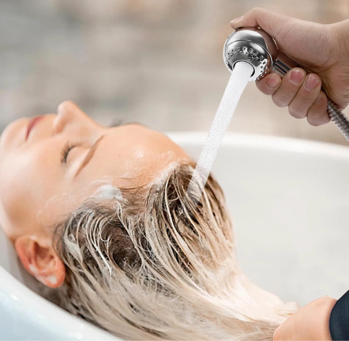 Salon Shampoo Sprayer Handheld Shower Head with Hose - photo 4