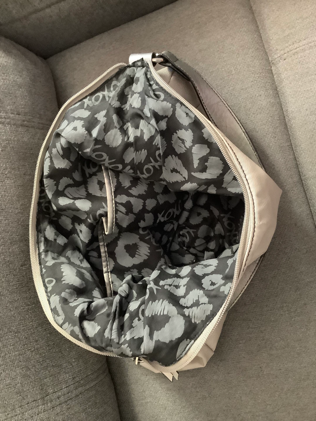 Silver Shoulder Bag with Studs - photo 3