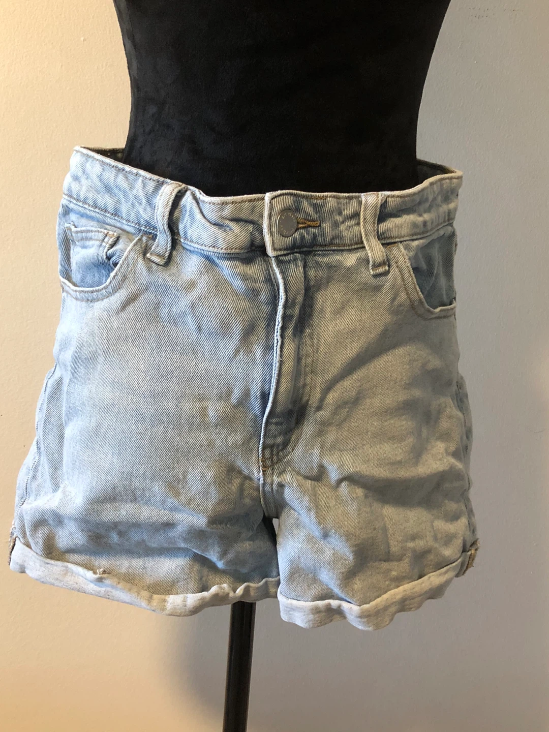 Light Wash Denim Shorts