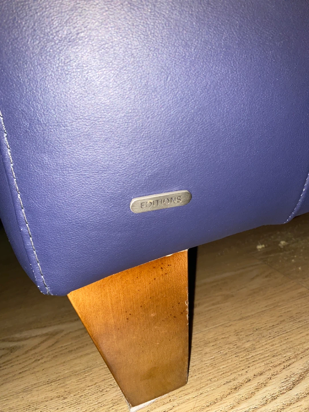Natuzzi Editions Blue Leather Sofa (CAN DELIVER) - photo 2
