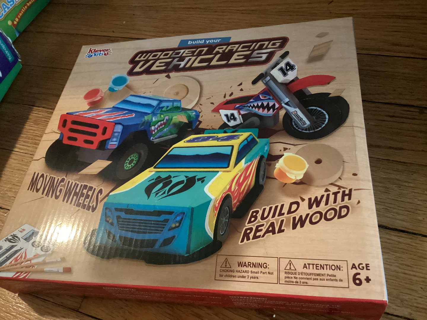 ⚽️ Klever Kits Wooden Racing Vehicles Craft Kit