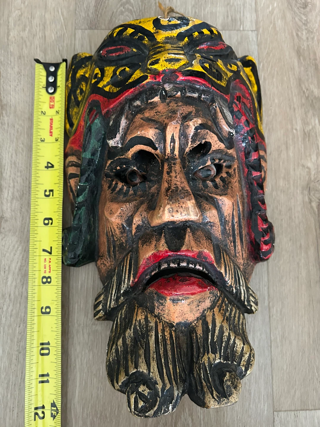 ⚽ Vintage Guatemalan / Mexican Hand-Carved Wooden - photo 2