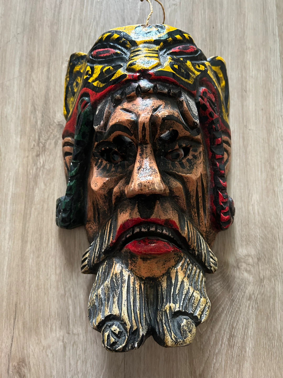 ⚽ Vintage Guatemalan / Mexican Hand-Carved Wooden - photo 3