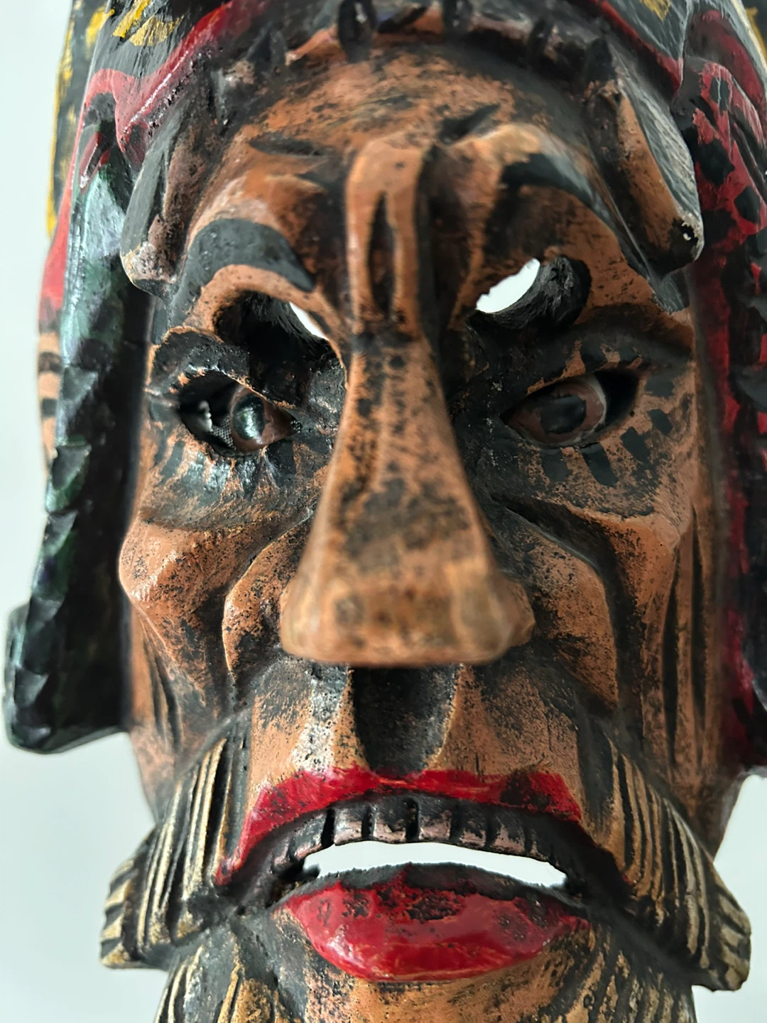 ⚽ Vintage Guatemalan / Mexican Hand-Carved Wooden - photo 4