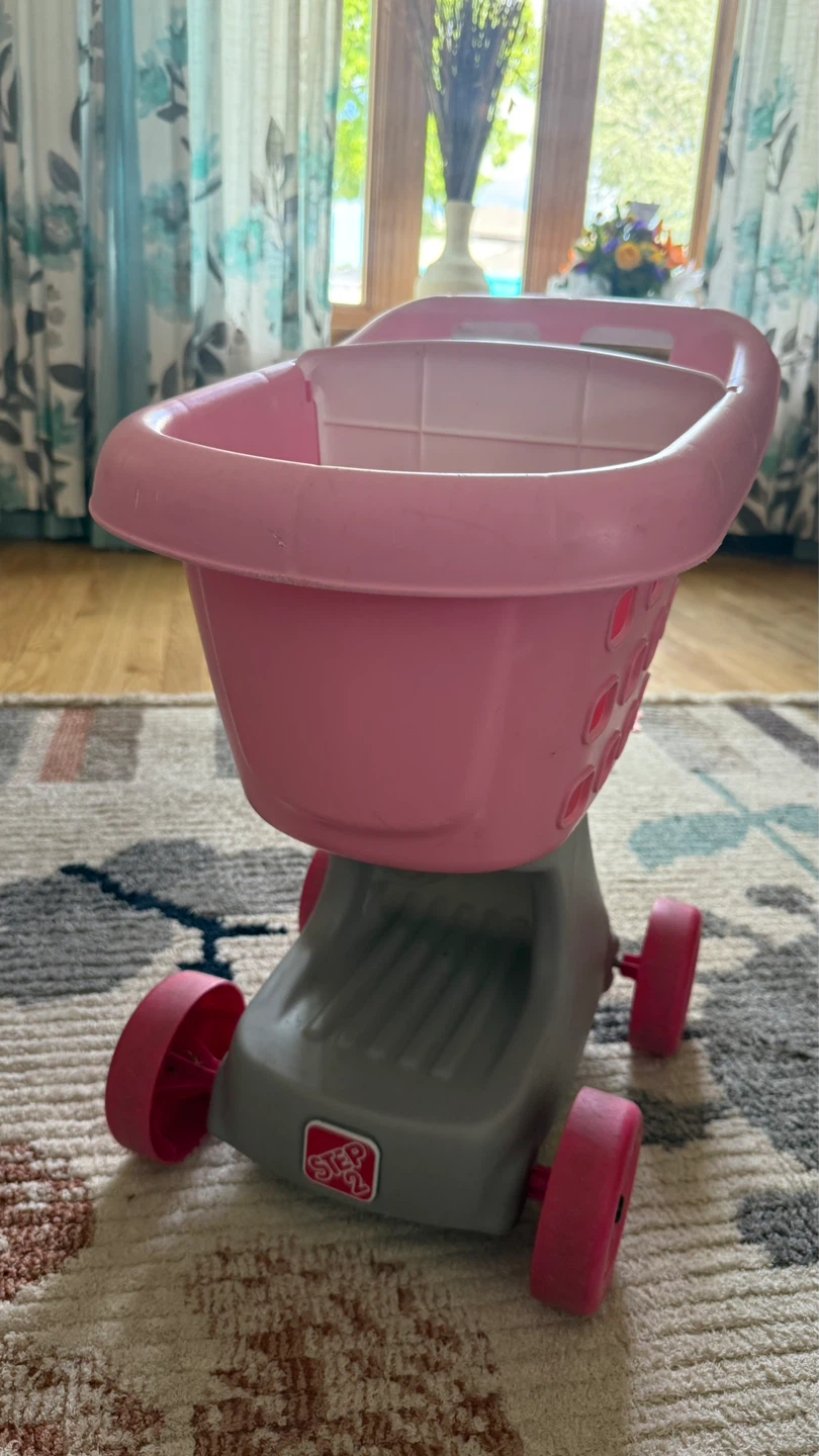 Step2 Pink and Gray Shopping Cart with Doll set - photo 4
