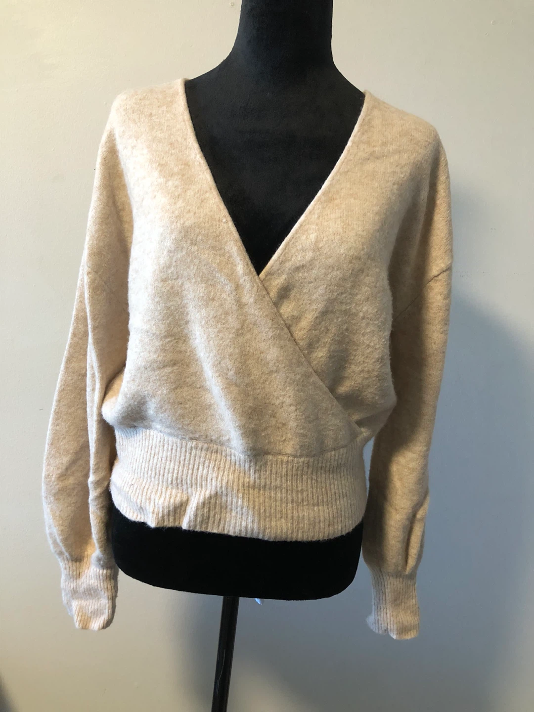 Wilfred Beige Wrap Sweater