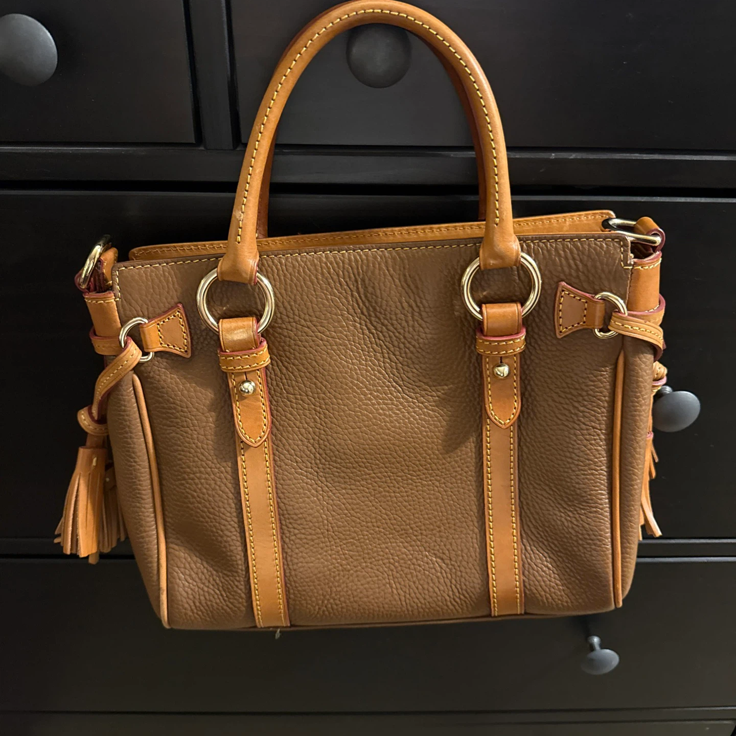 Dooney & Bourke Brown Leather Satchel Bag - photo 2