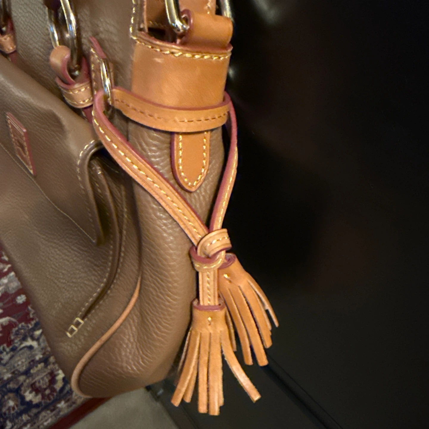 Dooney & Bourke Brown Leather Satchel Bag - photo 3