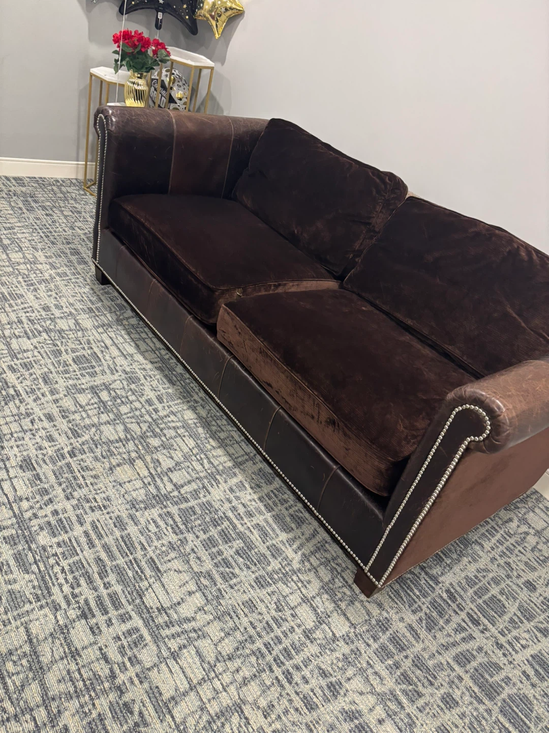 Dark Brown Chesterfield Sofa