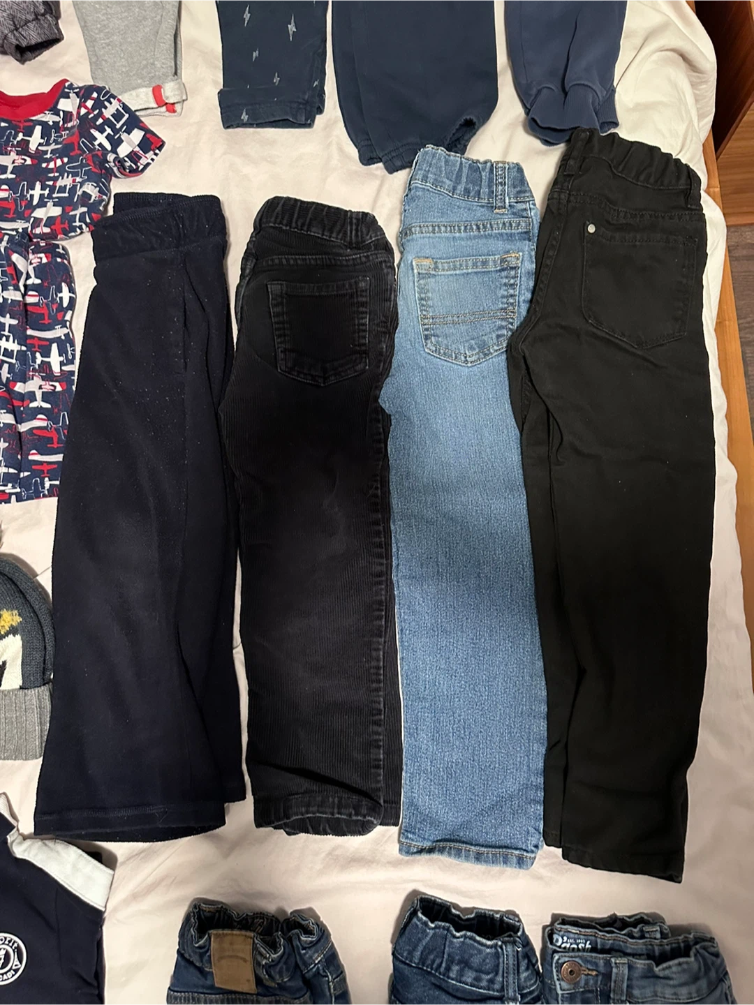 Lot sale 25 pieces boys kids clothes Jackets Jeans Tops Pants - photo 4