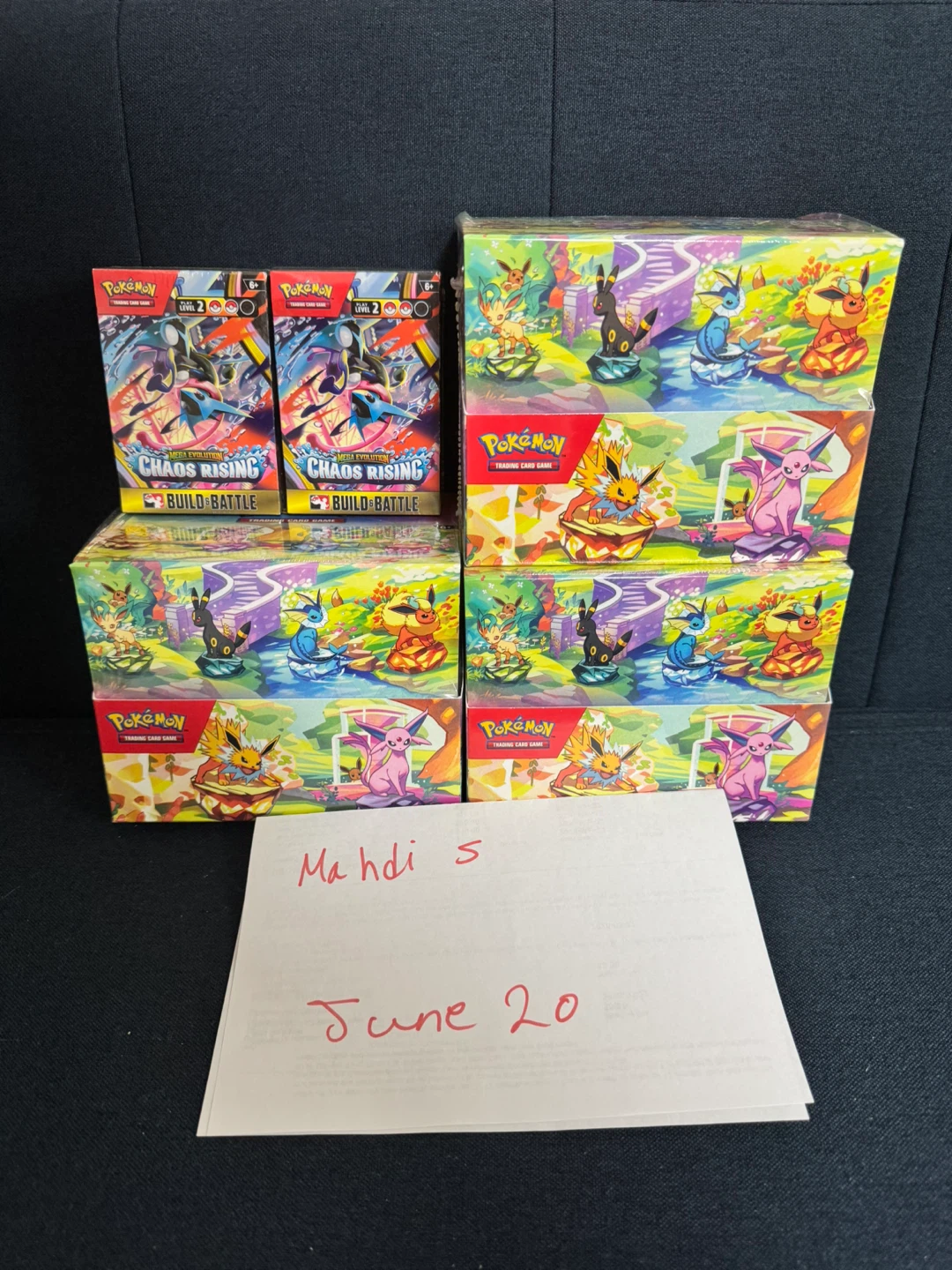 Pokemon Prismatic Evolution Tins Display and Chaos Rising - photo 2