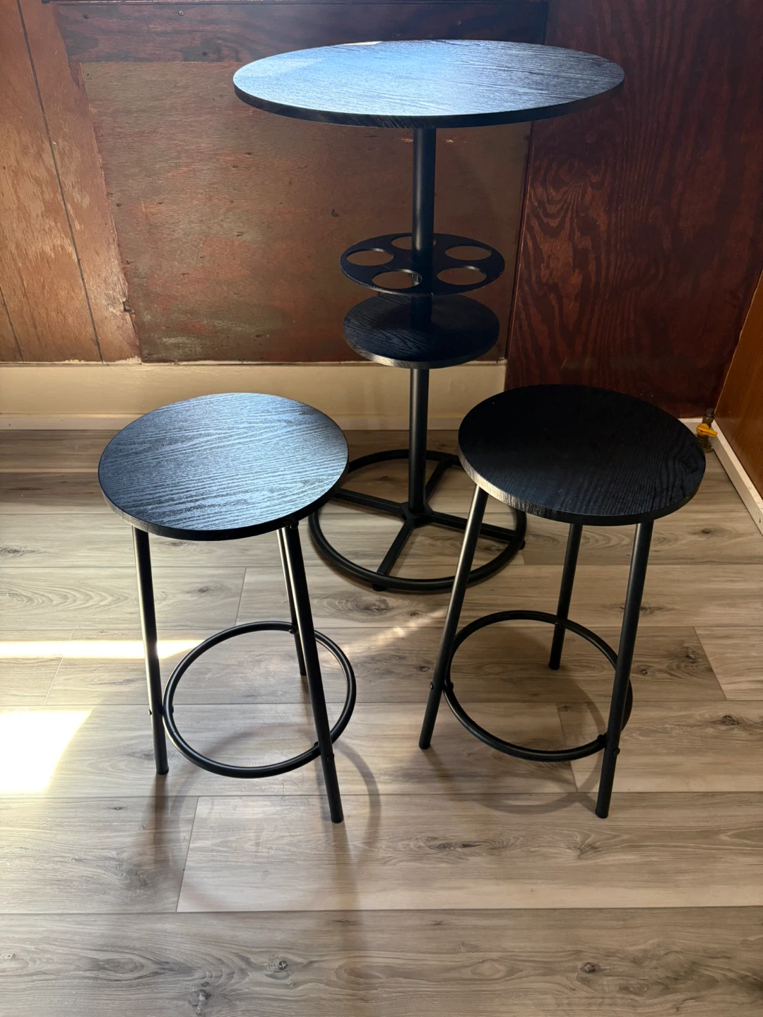 Bar table and stools set - photo 2