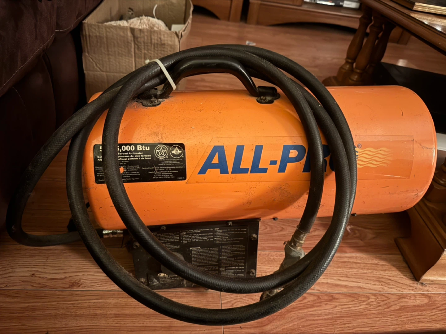 ALL-PRO Propane Forced Air Heater 50-85,000 BTU