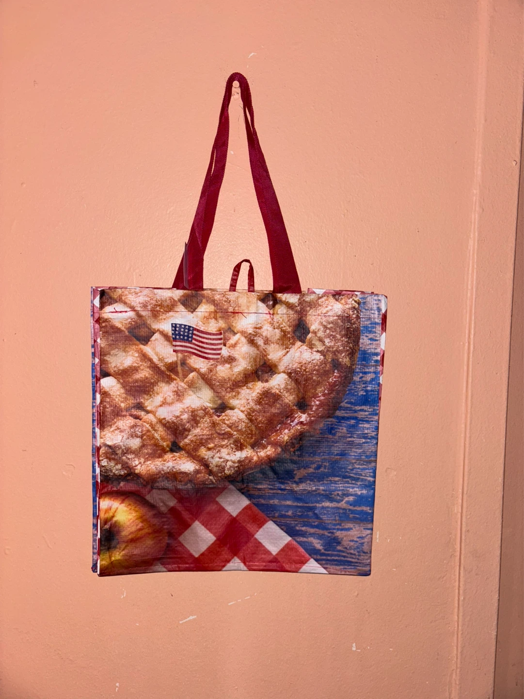 ⚽️American Flag Apple Pie Tote Bag
