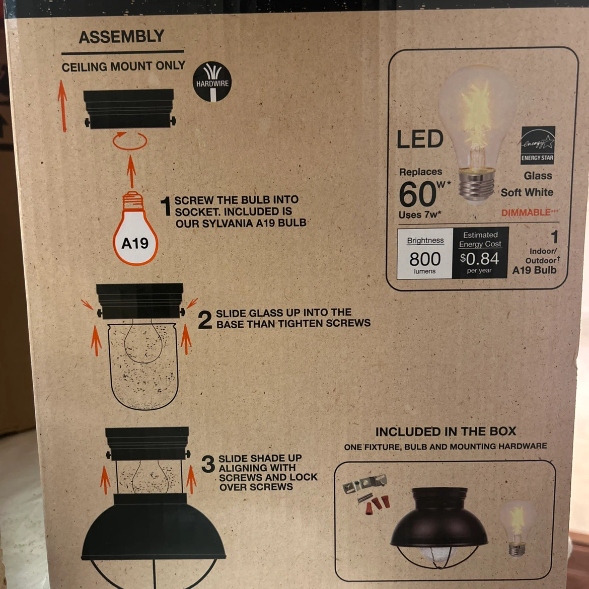 Sylvania Beverly Vintage LED Fixture Matte Black - photo 4