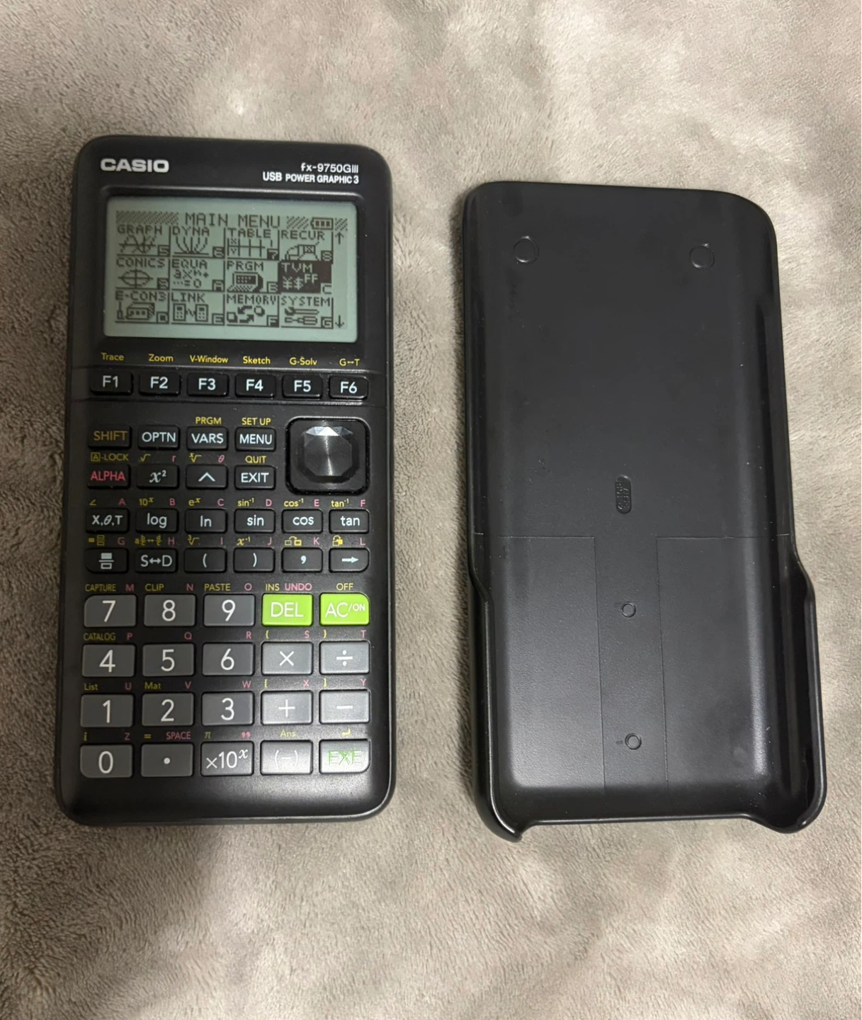 Casio fx-9750GIII Black Graphing Calculator with Cover - photo 2