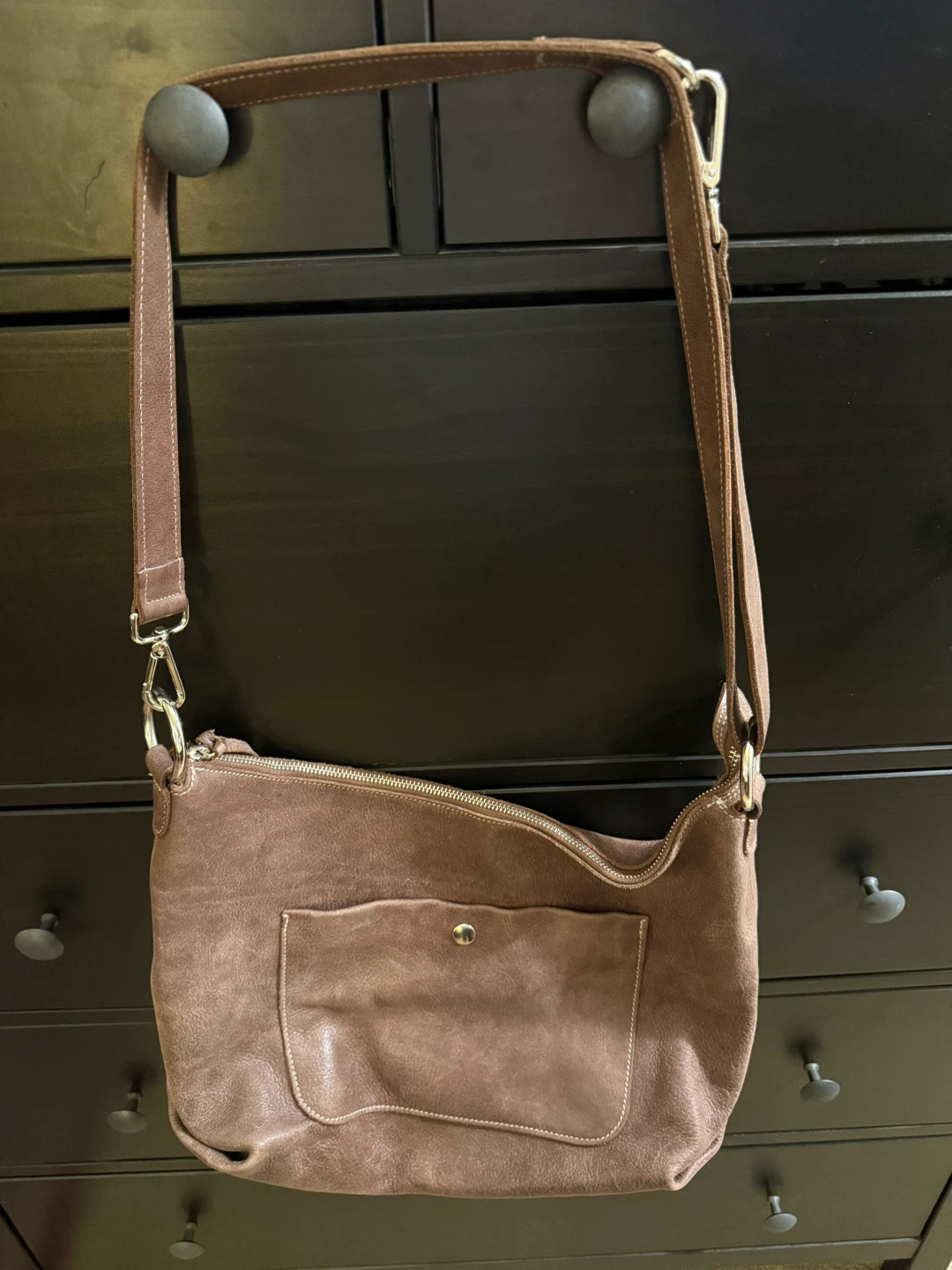 Roots Brown Leather Shoulder Bag - photo 2
