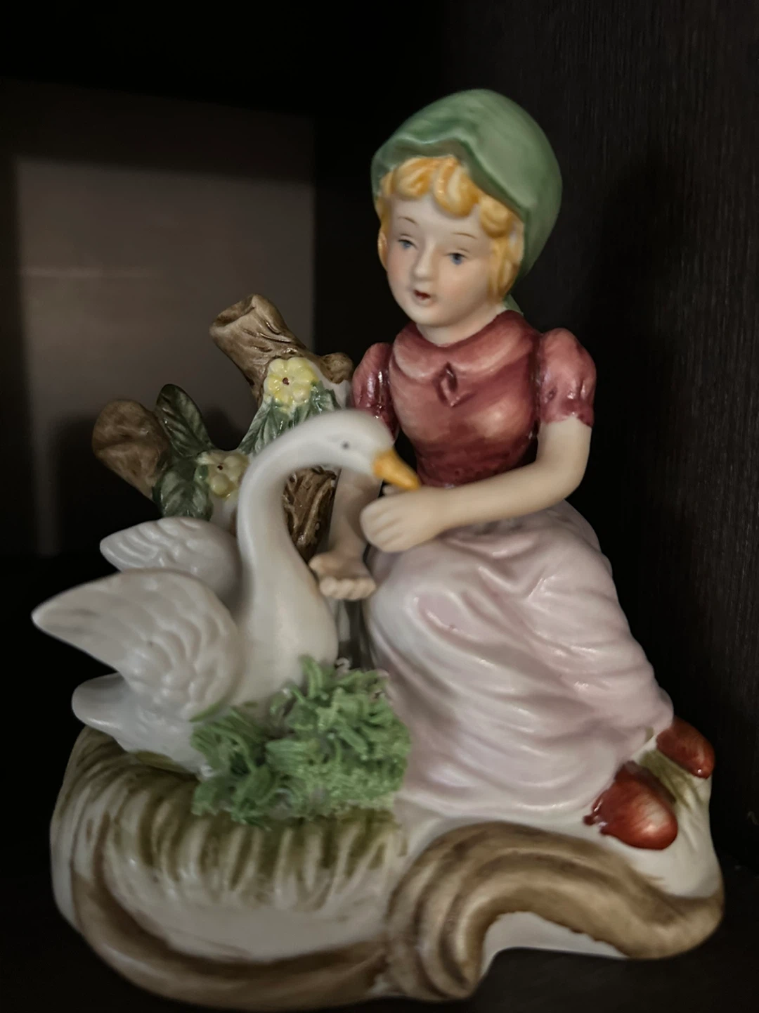 Vintage China Goose Girl Figurine: OnlyGeese1980s - photo 2