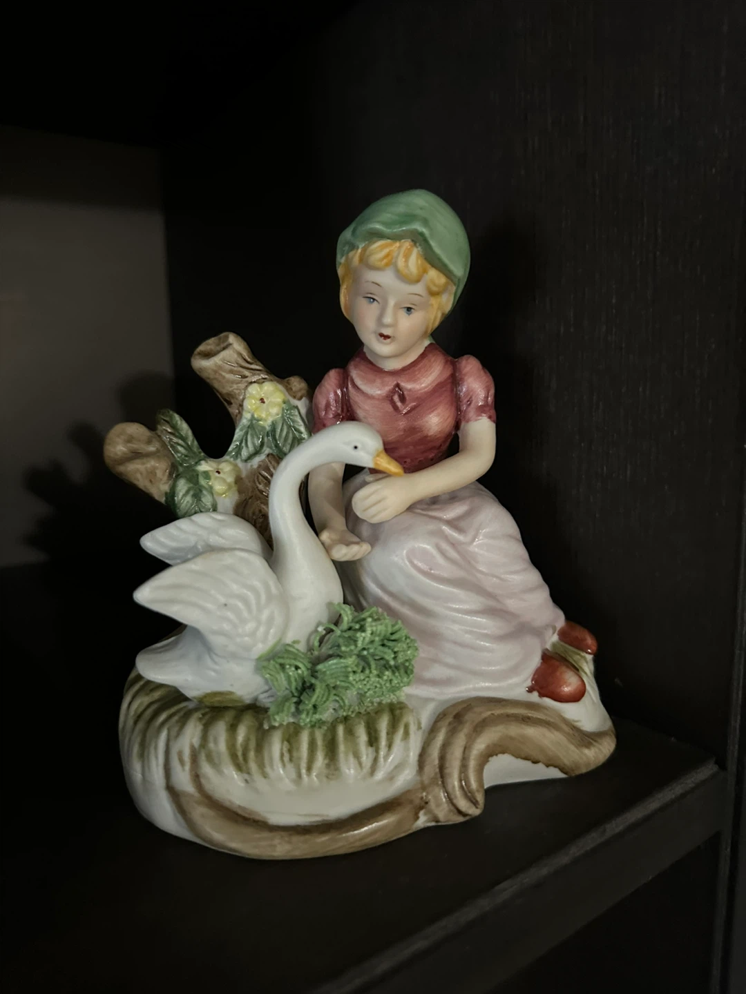 Vintage China Goose Girl Figurine: OnlyGeese1980s - photo 3